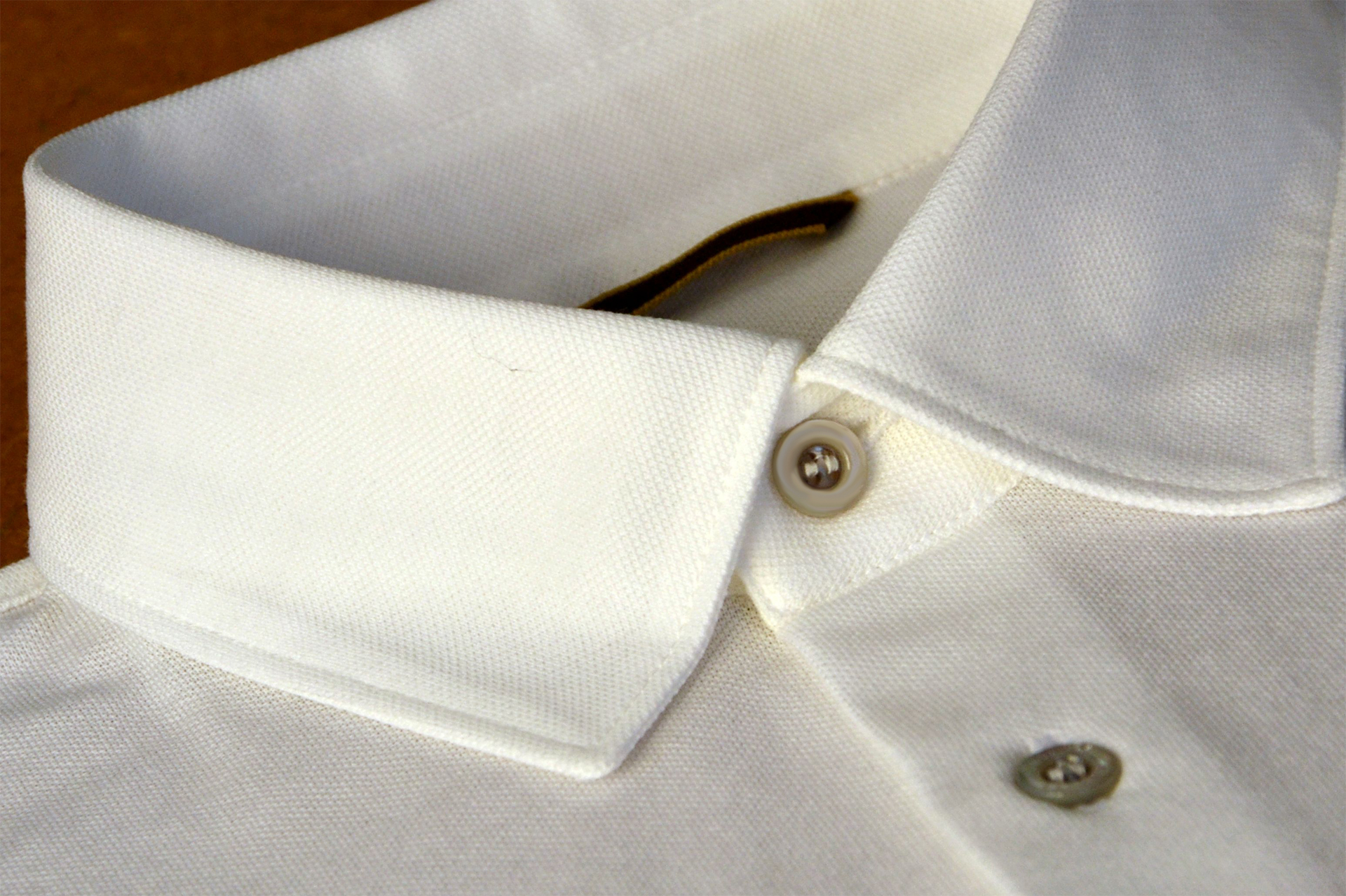 Shirt collar in 80/2 cotton piquet