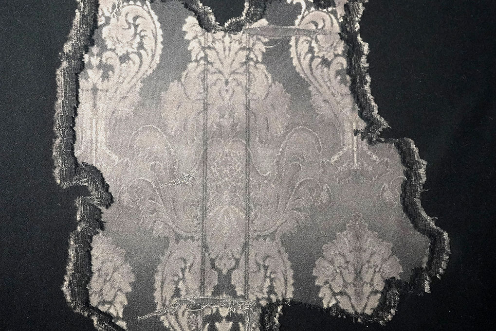 Makò cotton intarsia fabric with sublimation printing work